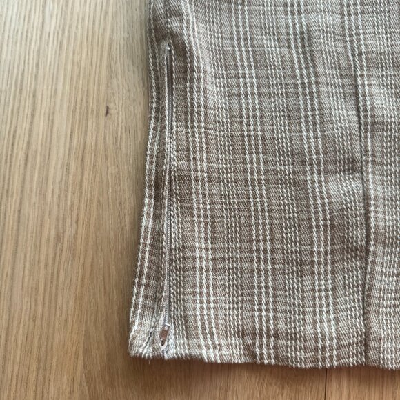 Cutest vintage tan/brown check tank top - Picture 5 of 6